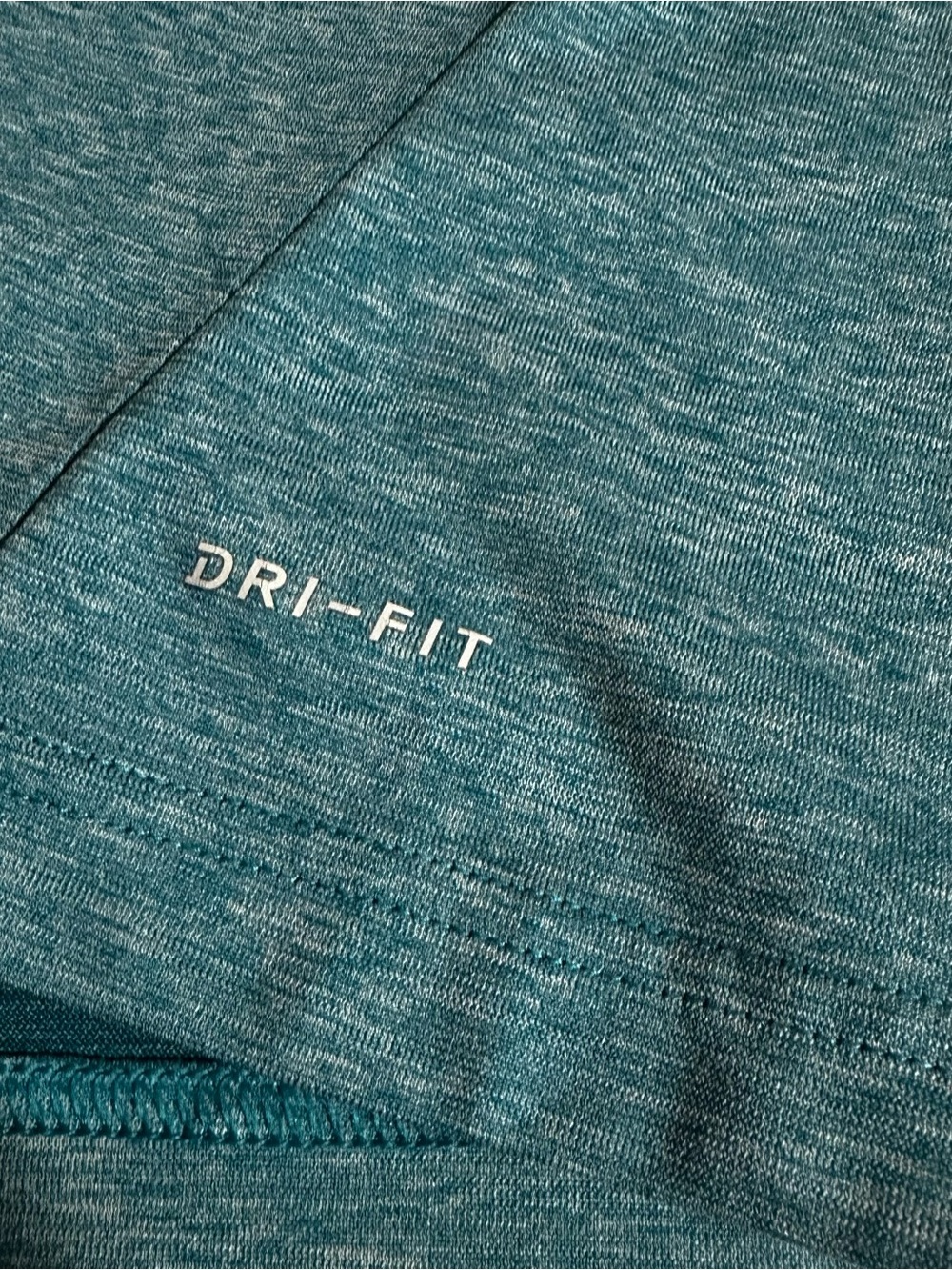 Nike Youth Teal Heather Short Sleeve Swoosh Tee - Picture 4 of 4